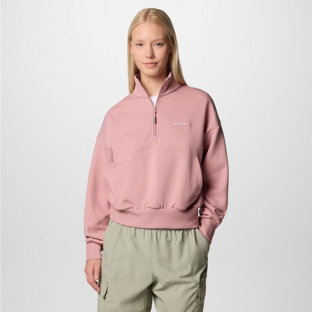 Columbia Rose Pink Half-Zip Fleece Pullover